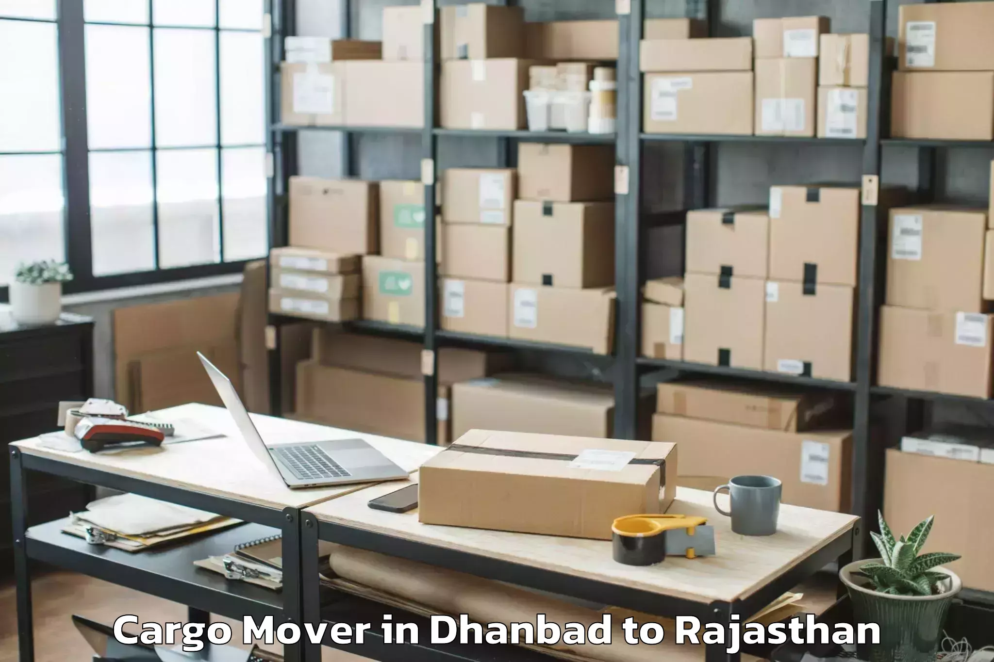 Professional Dhanbad to Mathania Cargo Mover